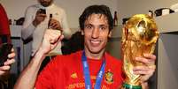 Capdevila comemora t&iacute;tulo da Copa do Mundo de 2010  Foto: Alex Livesey - FIFA/FIFA via Getty Images