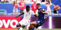 Saka foi o destaque da Inglaterra na partida  Foto: Jose Breton/Pics Action/NurPhoto via Getty Images