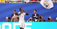 Saka comemora gol contra a Fran&ccedil;a  Foto: Europa Press Sports/Europa Press via Getty Images