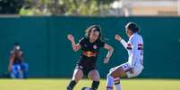 Yasmin Nóbrega, jogadora do time sub-20 das Bragantinas. Foto: Fernando Roberto/Red Bull Bragantino / Esporte News Mundo