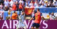 Messi em final da Argentina contra a Espanha  Foto: Tom Weller/picture alliance via Getty Images