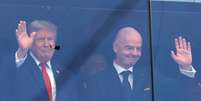 Trump e Gianni Infantino na final da Copa  Foto:  Catherine Ivill - AMA/Getty Images