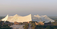 Projeto do Estádio Hassand II, que está sendo construído em Casablanca, no Marrocos  Foto: Divulgação