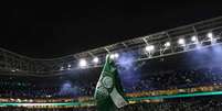 Bandeirinha do Palmeiras no Allianz Parque Foto: Allianz Parque ( C&eacute;sar Greco/Palmeiras) / G&aacute;vea News