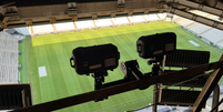C&acirc;meras foram instaladas na Neo Qu&iacute;mica Arena para a implementa&ccedil;&atilde;o do impedimento semiautom&aacute;tico  Foto: Divulga&ccedil;&atilde;o/Corinthians