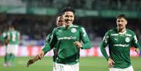Mauricio comemora gol pelo Palmeiras  Foto: JO&Atilde;O HEIM/ZIMEL PRESS / Estad&atilde;o