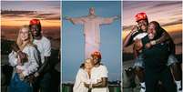 Virginia e Vini Jr curtem Cristo Redentor com Terry Crews  Foto: Reprodução/Instagram