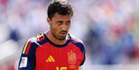 Rodri em a&ccedil;&atilde;o na final da Copa do Mundo; do outro lado, "somente" Messi - Foto: Kevin C. Cox/Getty Images / Jogada10