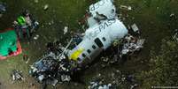 Restos do avi&atilde;o da Voepass que caiu na cidade paulista de Vinhedo deixando 62 mortos  Foto: DW / Deutsche Welle
