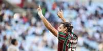 Canobbio ao comemorar gol pelo Fluminense (Foto: Lucas Mer&ccedil;on / Fluminense) Foto: Canobbio ao comemorar gol pelo Fluminense ( Lucas Mer&ccedil;on / Fluminense) / G&aacute;vea News