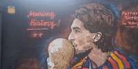 Vandalismo no muro em Barcelona - Foto: Reprodu&ccedil;&atilde;o / Jogada10