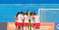 Jogadoras das Bragantinas. Foto: Fernando Roberto/Red Bull Bragantino / Esporte News Mundo