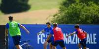 Atividade de prepara&ccedil;&atilde;o da Inter durante a pr&eacute;-temporada na Alemanha - Foto: Divulga&ccedil;&atilde;o / F.C. Internazionale Milano / Jogada10