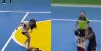 Jogadora chuta cabe&ccedil;a de advers&aacute;ria em jogo de futsal no CE e acaba suspensa por 5 anos  Foto: Reprodu&ccedil;&atilde;o/Altosnoticiasp1/X