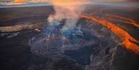 O vulcão Kīlauea, no Havaí  Foto: Getty Images / BBC News Brasil