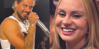 Zé Felipe e Lara Jucah em suposta troca de olhares  Foto: Reprodução/Instagram