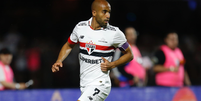 Lucas Moura no jogo contra o Internacional 2024 Foto: Paulo Pinto / S&atilde;o Paulo FC / Esporte News Mundo