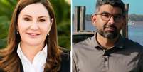 Hana Ghassan e Daniel Santos seguem empatados na disputa pelo governo do Pará  Foto: Montagem/Reprodução/Instagram