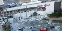 Shopping atingido por terremoto no sul do Jap&atilde;o  Foto: Reuters / BBC News Brasil