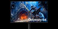 Samsung Odyssey G4 27" de 300Hz &eacute; uma &oacute;tima op&ccedil;&atilde;o para quem foca em jogos competitivos Foto: Reprodu&ccedil;&atilde;o / Samsung