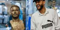 Neymar Jr &eacute; homenageado com espa&ccedil;o dedicado no Memorial das Conquistas do Santos, na Vila Belmiro Foto: Reprodu&ccedil;&atilde;o/X/@SantosFC