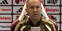  Foto: Leonardo Jardim em coletiva ( Reprodu&ccedil;&atilde;o de v&iacute;deo) / G&aacute;vea News