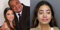 Filha de Vampeta &eacute; presa por viol&ecirc;ncia dom&eacute;stica, vai parar na UTI e acusa o marido: 'Fui v&iacute;tima'  Foto: Reprodu&ccedil;&atilde;o/Redes Sociais e Broward County / Contigo
