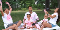Neymar e Bruna Biancardi em ch&aacute; revela&ccedil;&atilde;o da beb&ecirc;, a terceira filha do casal.  Foto: Reprodu&ccedil;&atilde;o/ Redes Sociais