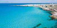 Mar turquesa em Favignana, nas ilhas &Eacute;gadas Foto: ANSA / Ansa - Brasil