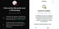 Usu&aacute;rios do WhatsApp em v&aacute;rios pa&iacute;ses relatam conta bloqueada. Foto: Reprodu&ccedil;&atilde;o/ Redes Sociais