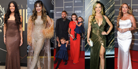 Claudia Leitte de capa com plumas, Ana Castela de bronze e Bruna Biancardi grávida de vermelho: os looks dos famosos no leilão beneficente de Neymar.  Foto: Brazilnews / Purepeople