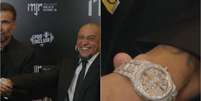 Roberto Carlos surge com rel&oacute;gio de quase R$ 400 mil em leil&atilde;o de Neymar  Foto: Reprodu&ccedil;&atilde;o/Youtube