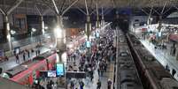 Esta&ccedil;&atilde;o Br&aacute;s da CPTM nesta ter&ccedil;a-feira, 4, durante greve dos ferrovi&aacute;rios  Foto: Divulga&ccedil;&atilde;o/Governo do Estado de S&atilde;o Paulo