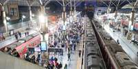 Esta&ccedil;&atilde;o Br&aacute;s da CPTM nesta ter&ccedil;a-feira, 4, durante greve dos ferrovi&aacute;rios  Foto: Divulga&ccedil;&atilde;o/Governo do Estado de S&atilde;o Paulo