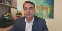Fl&aacute;vio Bolsonaro participou de sabatina por videoconfer&ecirc;ncia   Foto: Reprodu&ccedil;&atilde;o/YouTube/G4 Business
