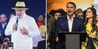 Lula e Fl&aacute;vio Bolsonaro nas conven&ccedil;&otilde;es partid&aacute;rias que oficializaram suas candidaturas &agrave; Presid&ecirc;ncia  Foto: Daniel Teixeira e Taba Benedicto/Estad&atilde;o / Estad&atilde;o