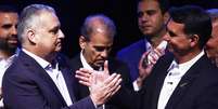 Flávio Bolsonaro anuncia Alfredo Gaspar como vice na disputa à Presidência  Foto: WILTON JUNIOR/ESTADÃO CONTEÚDO
