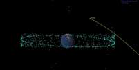 Asteroide com nome de ‘Deus do Caos’ que passará pela Terra em 2029 pode colidir com lixo espacial, dizem cientistas  Foto: NASA/JPL-Caltech