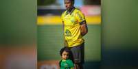Ben&iacute;cio, de 2 anos, morreu ap&oacute;s sofrer um acidente; informa&ccedil;&atilde;o foi divulgada pelo clube de futebol Foto: Reprodu&ccedil;&atilde;o/Instagram/@g.simoes28