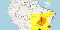 Mapa com alertas do Inmet para sexta-feira, 7  Foto: Reprodu&ccedil;&atilde;o/Inmet