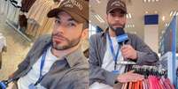 Jan Rios trabalhando como locutor em loja: os jornalistas estão cada vez mais se virando nos 30  Foto: Reprodução/@janrios.oficial