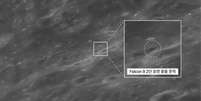 Coreia do Sul divulga imagens do impacto de foguete da SpaceX na Lua Foto: Reprodução/Administração Aeroespacial da Coreia