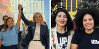 Chapas do DC e do UP são compostas 100% por mulheres  Foto: Reprodução/Instagram/clarianabarao27 | Reprodução/Instagram/samaramartinsup