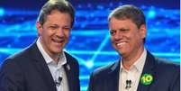 Fernando Haddad e Tarc&iacute;sio de Freitas disputam o governo de S&atilde;o Paulo  Foto: Renato Pizzutto/Band