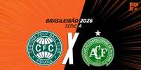 Foto: Arte Jogada10 - Legenda: Coritiba e Chapecoense fazem um dos duelos mais aguardados da rodada / Jogada10