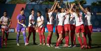 Jogadoras das Bragantinas. Foto: Fernando Roberto/Red Bull Bragantino / Esporte News Mundo