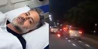 Ex-deputado é arremessado de moto após ser atingido por carro no Rio  Foto: 