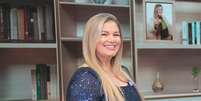 Viviane Brunieri no est&uacute;dio do programa Sensacional  Foto: Divulga&ccedil;&atilde;o RedeTV!