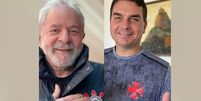 Lula (PT) &eacute; torcedor do Corinthians, enquanto Fl&aacute;vio Bolsonaro (PL) torce para o Corinthians  Foto: Reprodu&ccedil;&atilde;o/Montagem Portal Terra