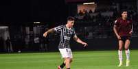 Rodrigo Garro, jogador do Corinthians, durante jogo contra o Bragantino. Foto: Rafael Moreira/Fotoarena/Alamy.